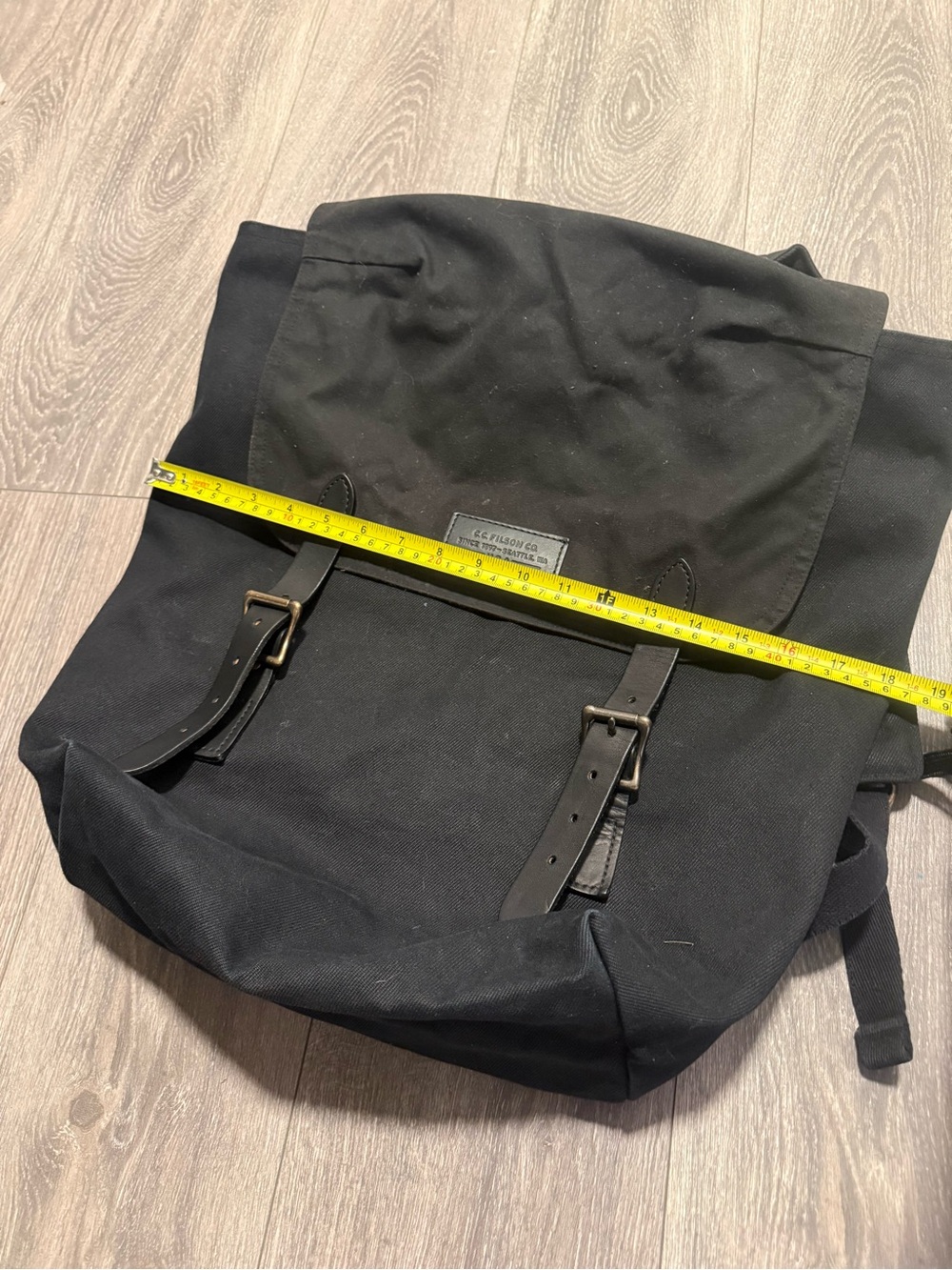 Filson Ranger Canvas Backpack – Black - Picture 8 of 9